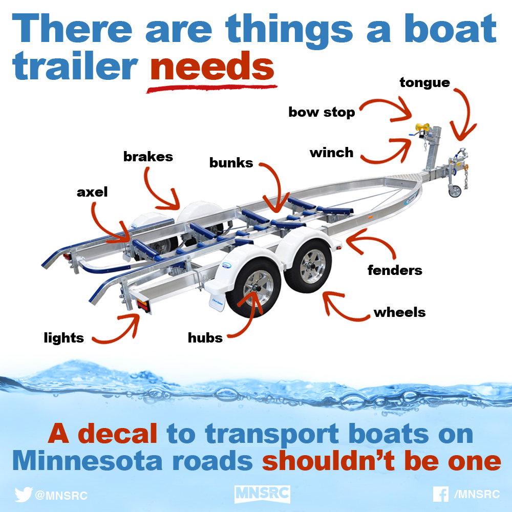 boat trailer decal