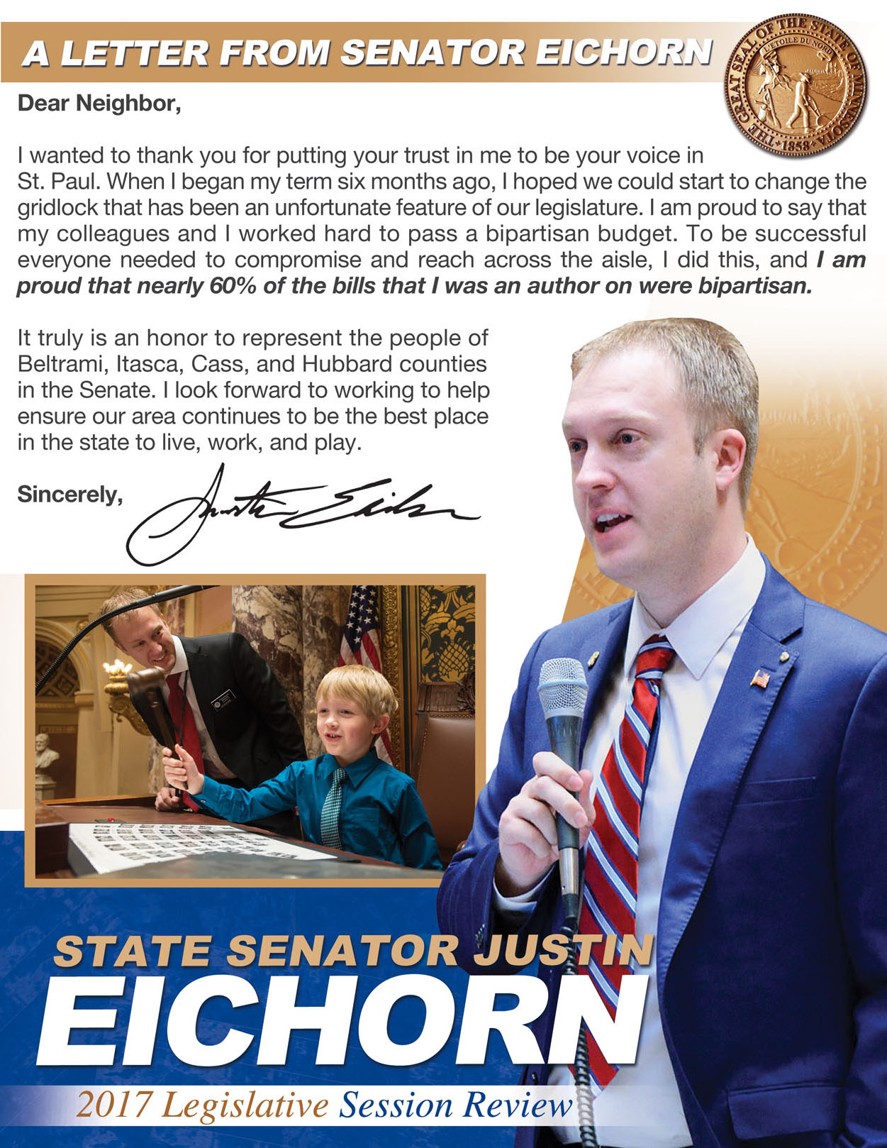 Senator Eichorn's 2017 legislative wrap