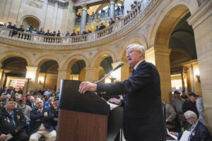 Bruce Anderson veterans rally speech